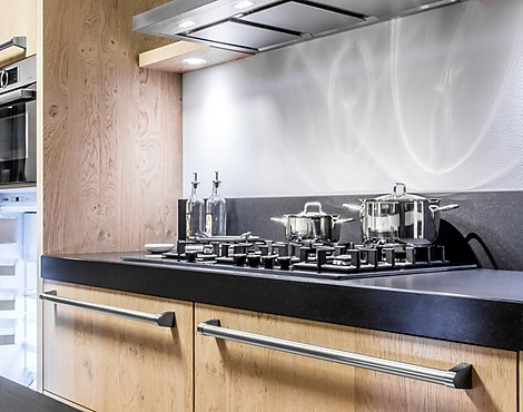 New York 2 - Moderne parallelle keuken in houten design