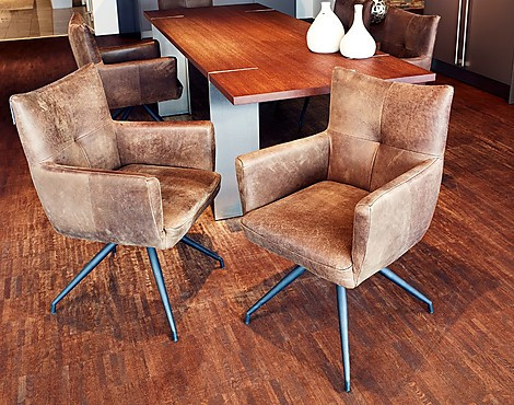 6 stoelen - Ergo Leder (KL)