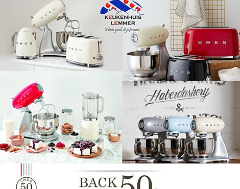 Back to the 50 apparatuur van Smeg - Retro Smeg