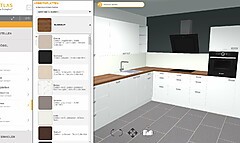 Keukendesign online in 3D vormgeven