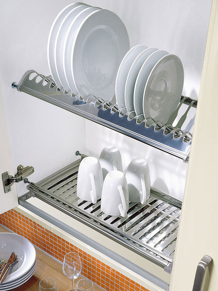 Bovenkast met afdruiprek, voor het drogen van serviesgoed. Deze kast wordt in het algemeen boven de spoelbak gepland.