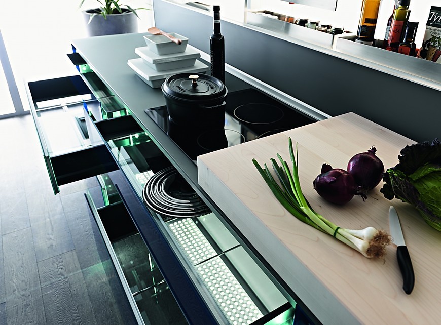 NLS blauw detail (Valcucine Keukens)