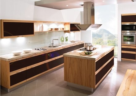 Designkeuken hout