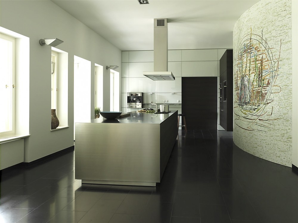Keuken artematica vitrum a morano hoogglans rood