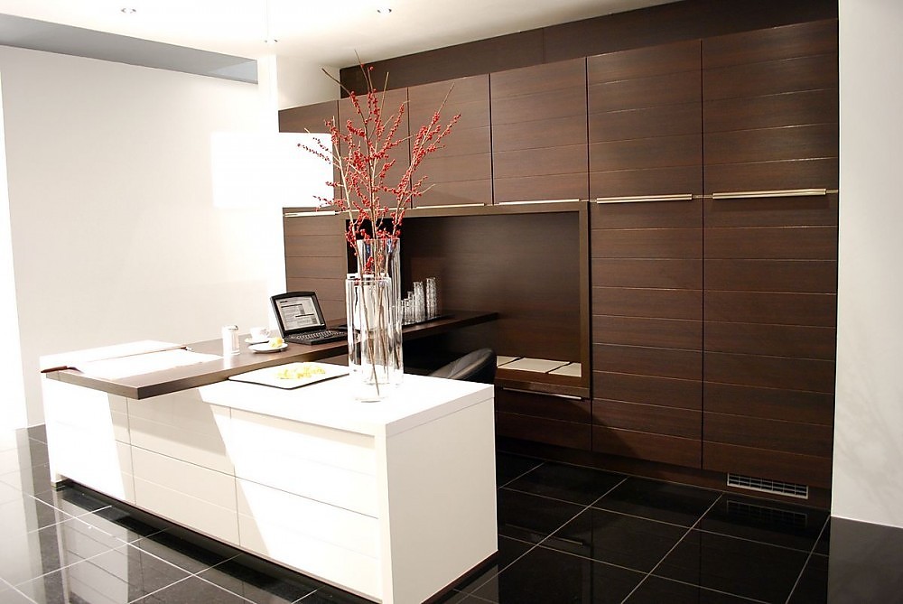 Houten besteklade van de design keuken b3