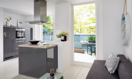  Zuordnung: Stil Moderne keukens, Planungsart Binneninrichting van de keuken